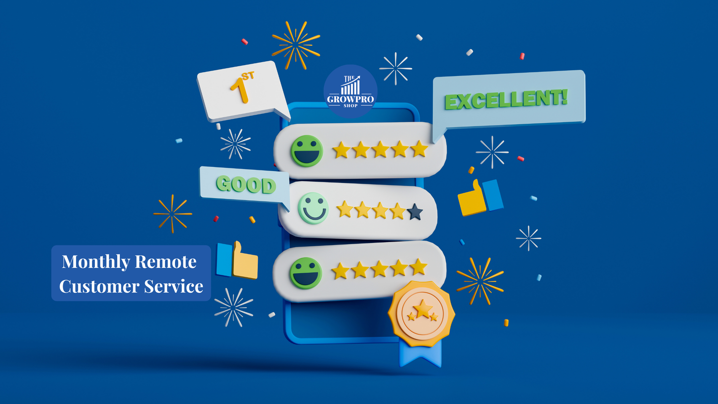 Monthly Remote Customer Service - The GrowPro Shop