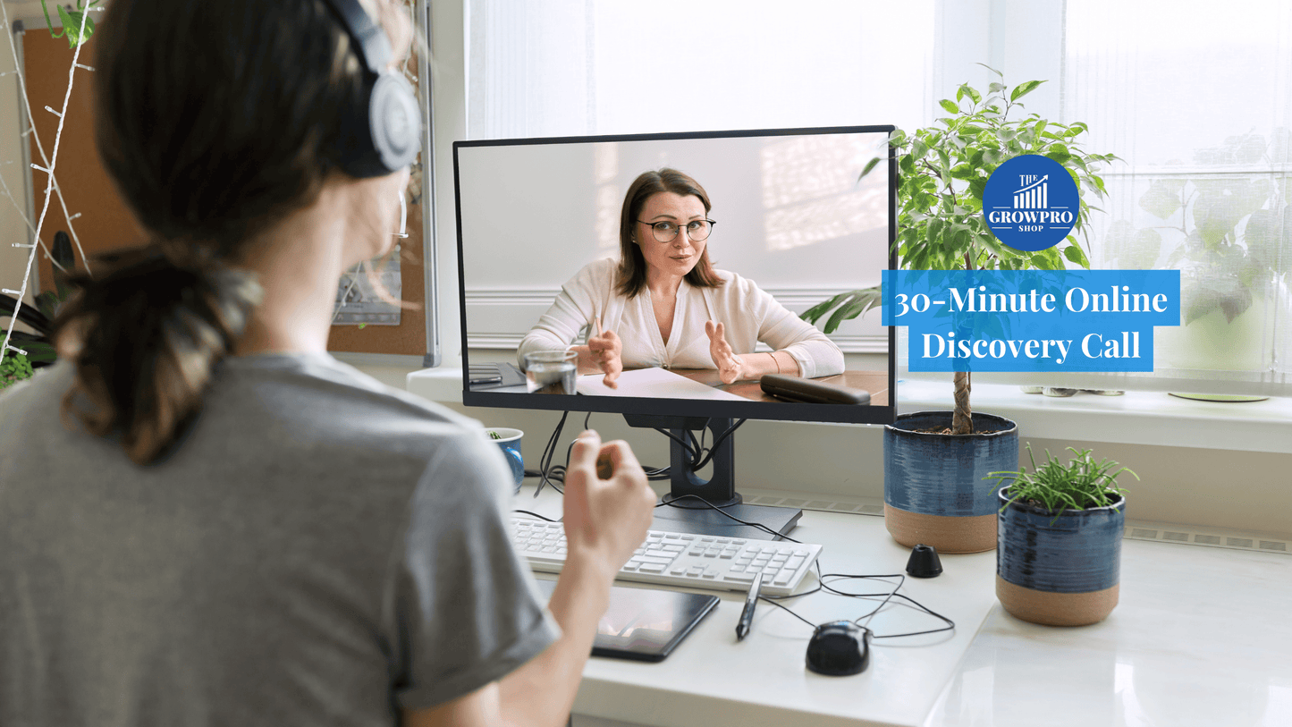 Book a 30-Minute Online Discovery Call - The GrowPro Shop