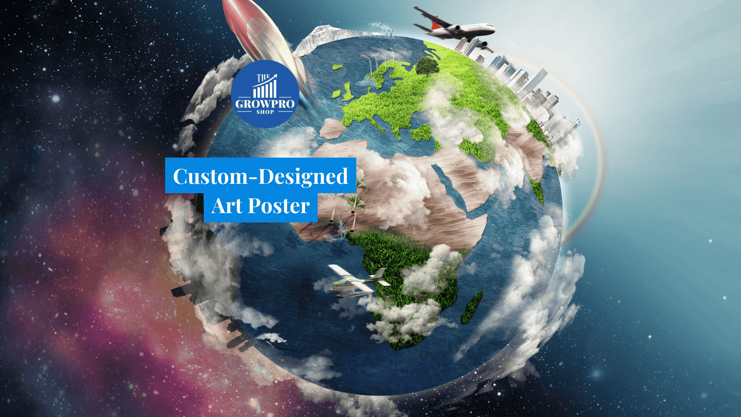 Custom Designed Art Poster – A3 Size - The GrowPro Shop
