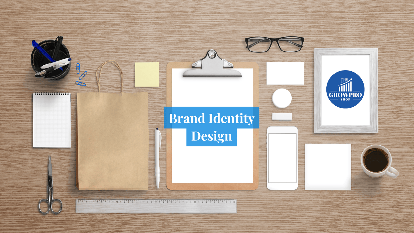 Tailored Brand Identity Design - The GrowPro Shop