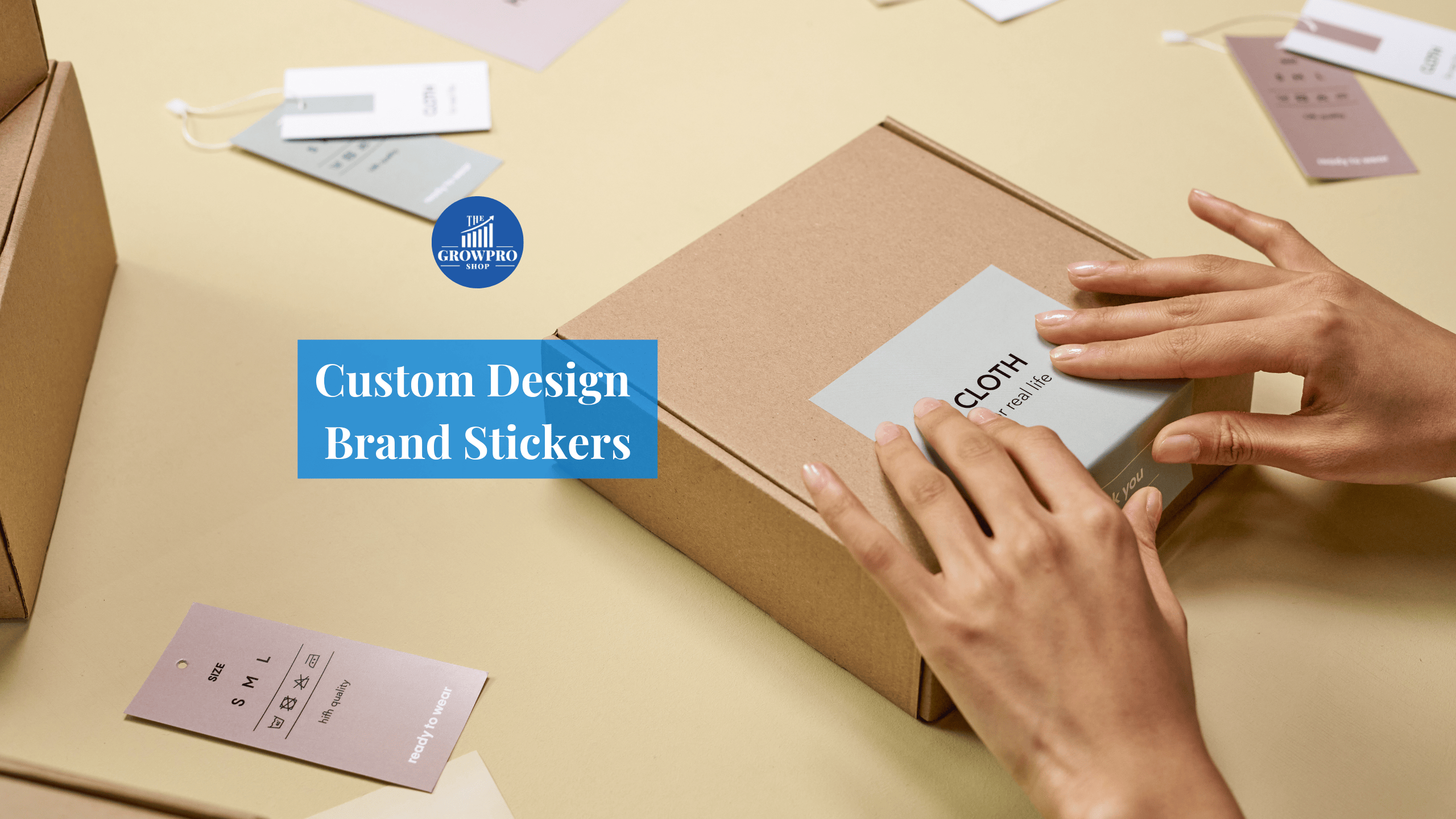 Custom Brand Stickers Design
