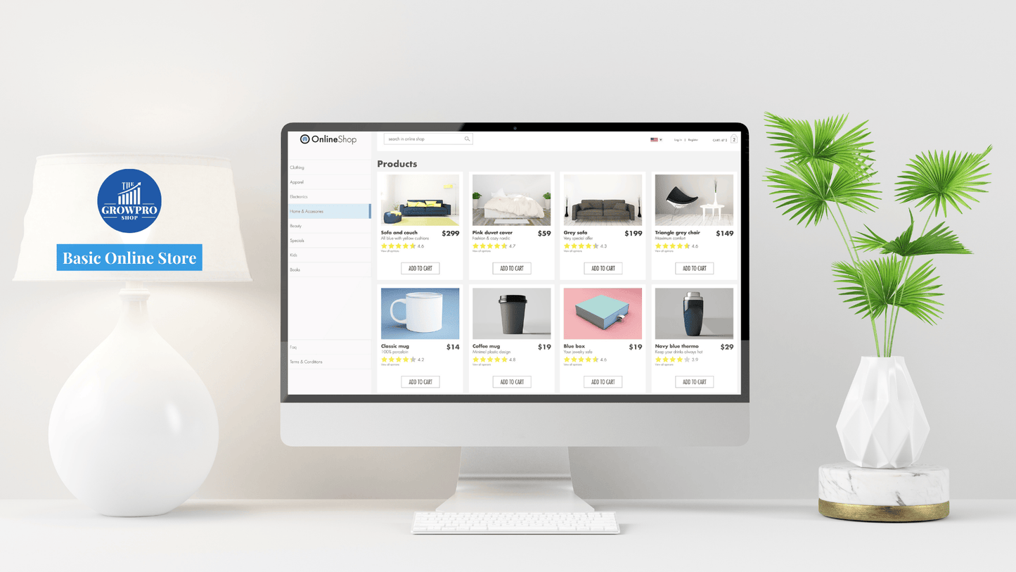 E-Commerce Made Easy: Online Store Creation (Business Service) - The GrowPro Shop